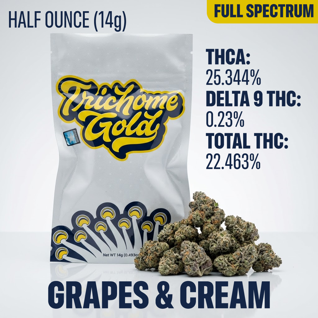 Grapes & Cream (Half Ounce - 14g) Full Spectrum Flower