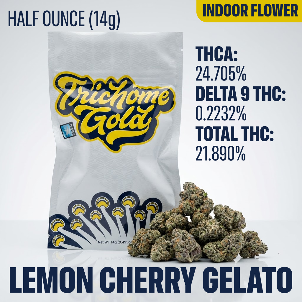 Lemon Cherry Gelato Half Ounce (14g) Indoor Flower